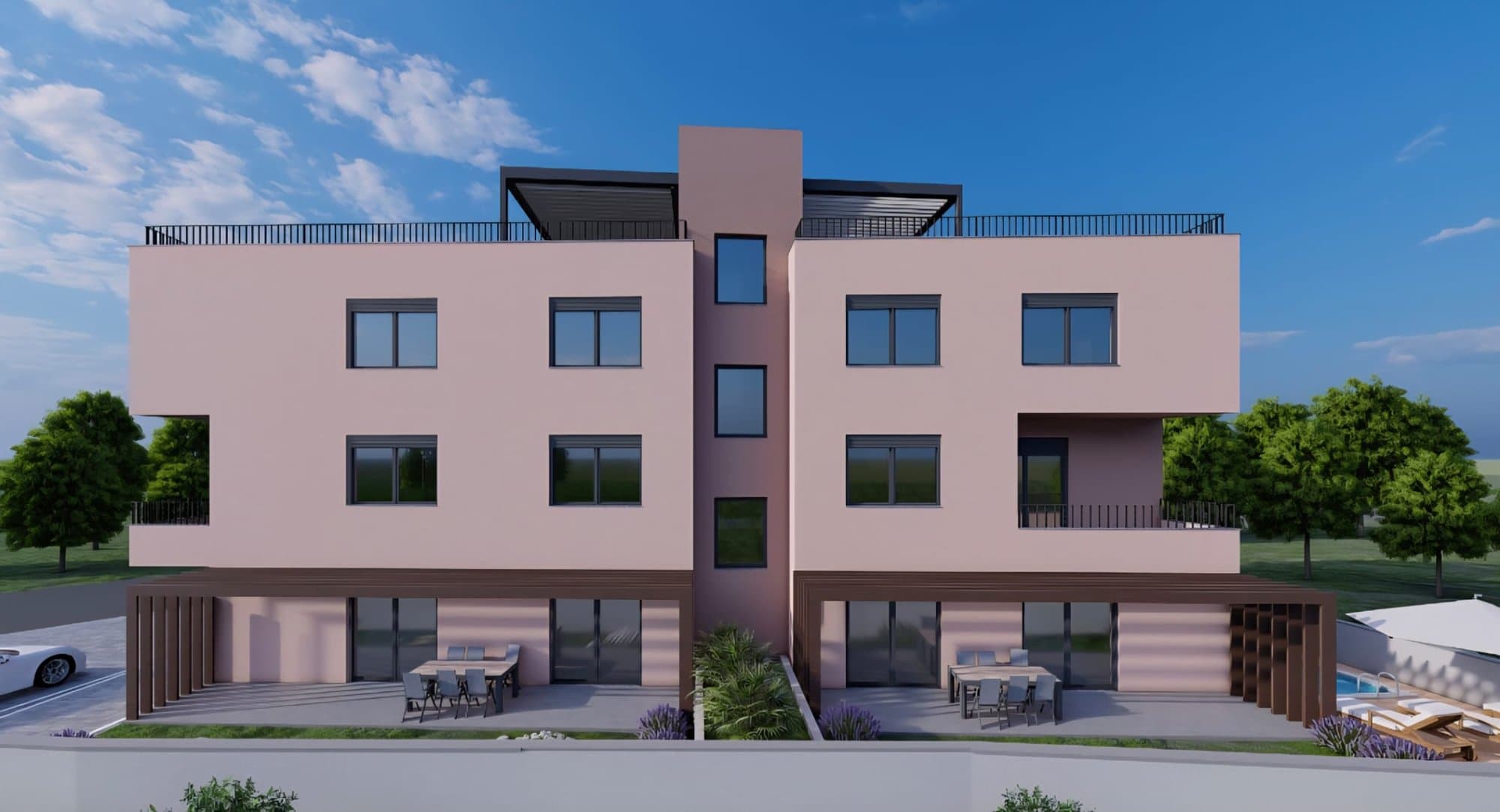 Apartman – 77 m² – PAKOŠTANE - stan prvi kat - pogled - 350 m od mora – Zadar, Zadarska